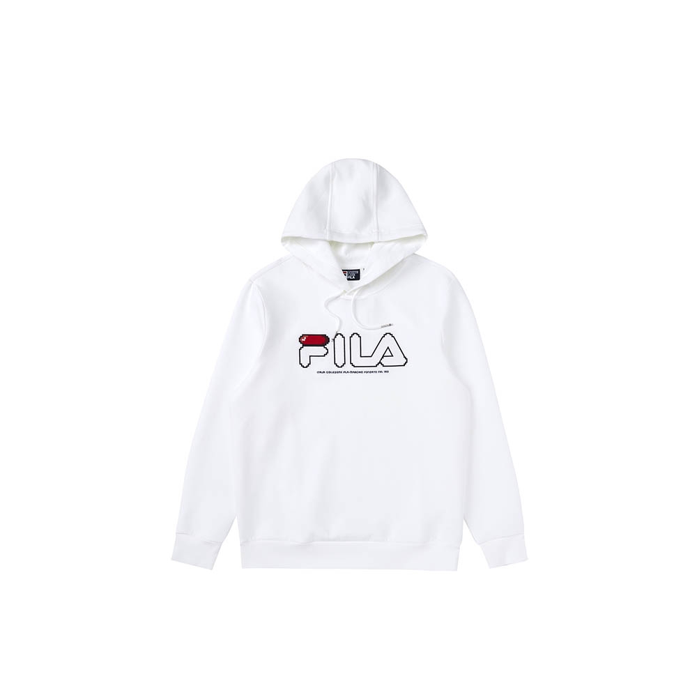 FILA 長袖連帽T恤-白色 1TEW-5882-WT