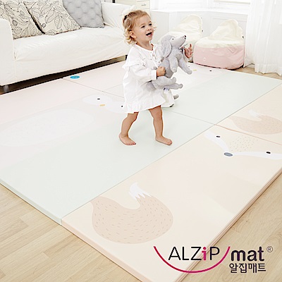 【ALZiPmat】韓國手工製 ZOO MAT 動物四折折疊墊-狐狸貓頭鷹