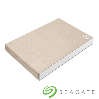 Seagate Backup Plus Slim 2TB 2.5吋 外接硬碟-香檳金