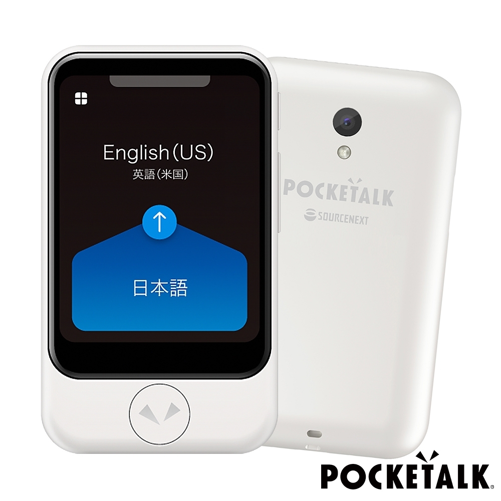 日本 POCKETALK S 相機+語音 雙向口譯機-白