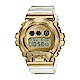 CASIO卡西歐 G-SHOCK 霸氣時尚 金屬錶圈 金色 透明錶帶 GM-6900SG-9_49.7mm product thumbnail 1