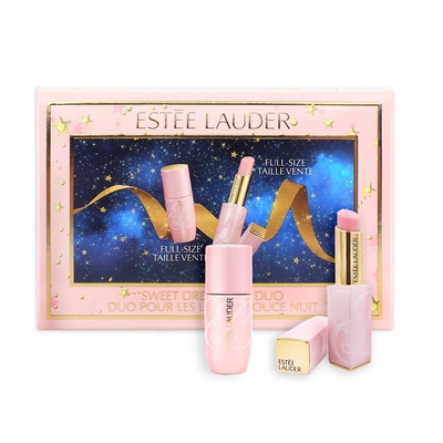 Estee Lauder 雅詩蘭黛 永恆星願粉嫩美唇組(護唇膏3.2g+撫紋修護精華9ml)