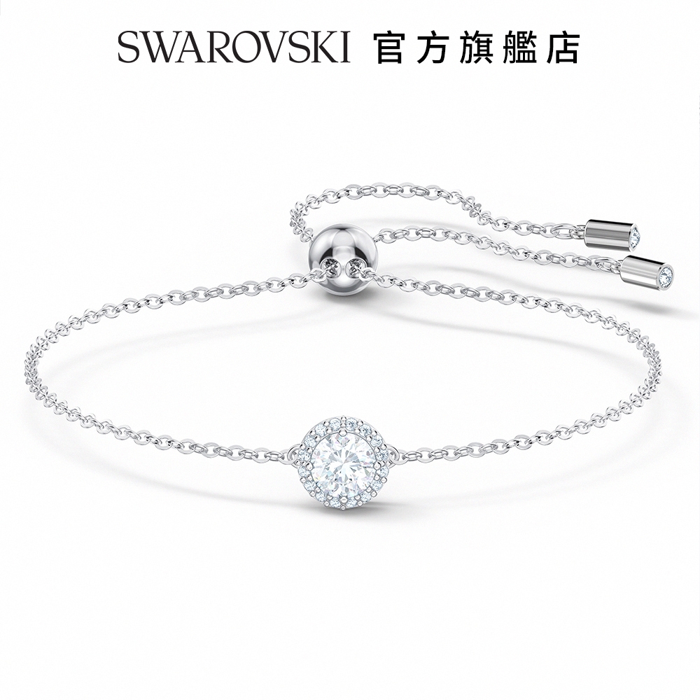 SWAROVSKI 施華洛世奇 Angelic 白金色典雅水晶手鏈