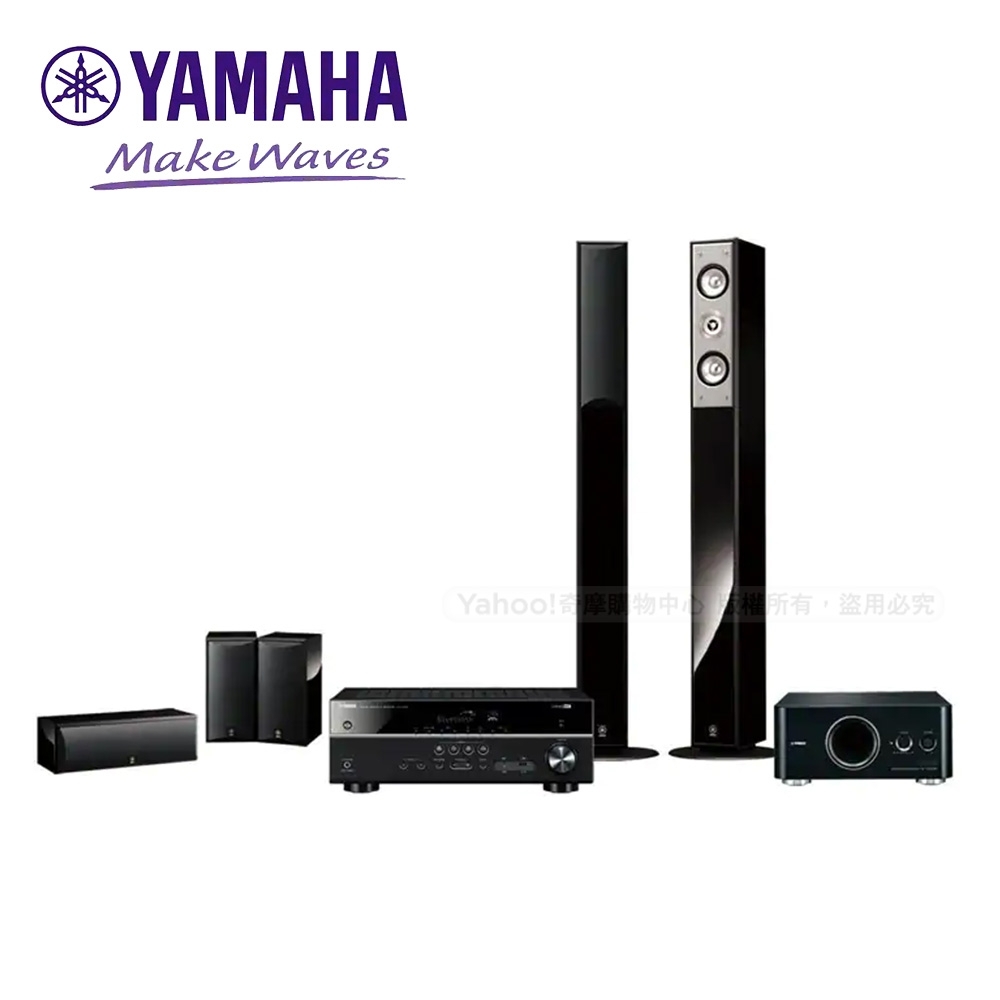 山葉yamaha 5 1聲道李斯特家庭劇院組 Rx V385擴大機 Ns 210喇叭 家庭劇院 音響 Yahoo奇摩購物中心