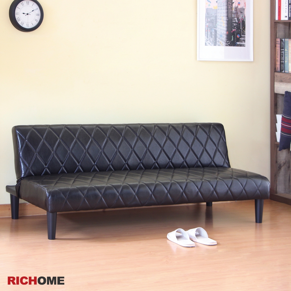 RICHOME 熊奈菱格沙發床W168.5 x D86.7 x H32.4-65 CM