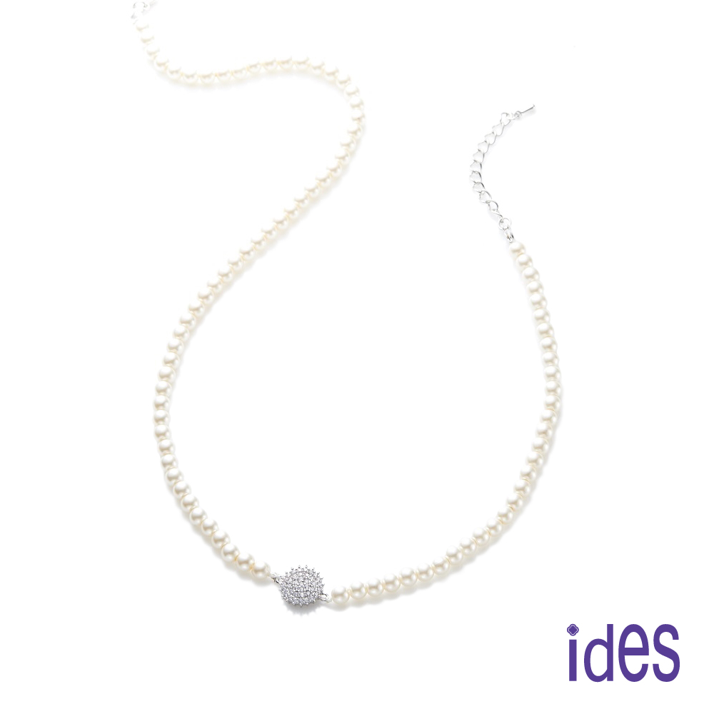 ides愛蒂思 時尚珍珠設計深海貝珠串鍊套鍊項鍊5mm（可調整長度）/優雅女神