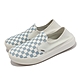 Vans 休閒鞋 Comfycush One 男鞋 白 藍 棋盤格 懶人鞋 膠底 透氣 套入 VN0A45J57Z2 product thumbnail 1