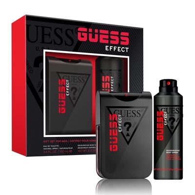 guess 極動能男香禮盒(淡香水100ml+噴霧170g)