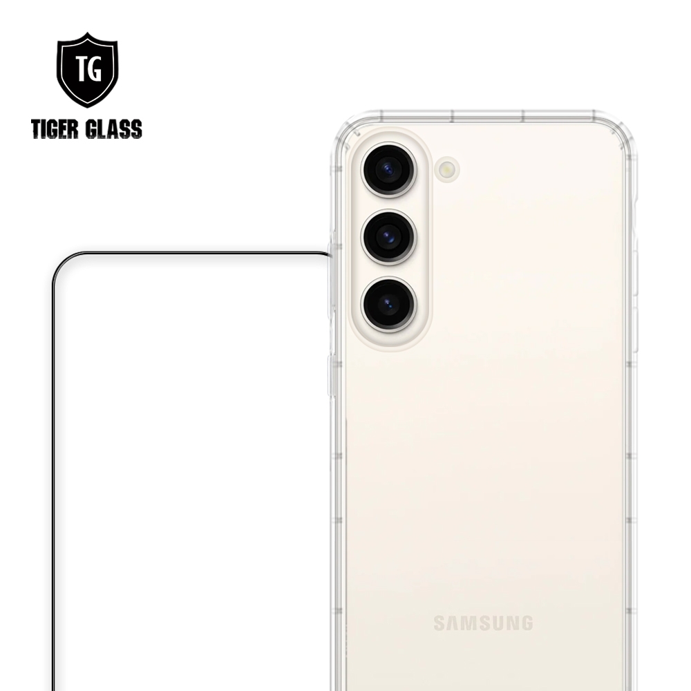 T.G Samsung Galaxy S23 手機保護超值2件組(透明空壓殼+鋼化膜)