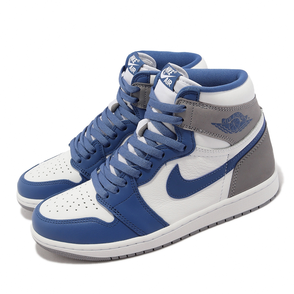 Nike Air Jordan 1 Retro High OG True Blue 白藍灰男鞋喬丹DZ5485-410