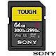 SONY SF-G64T SD SDXC 64G/GB 300MB/S V90 TOUGH UHS-II 高速記憶卡 (公司貨) 支援 4K product thumbnail 1