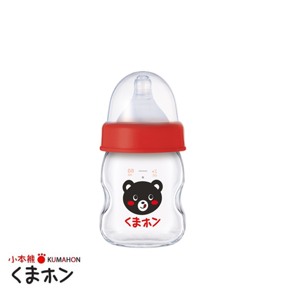 小本熊 α33玻璃果汁奶瓶(寬口徑60ml)