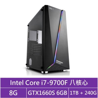 華碩B365平台[無界弓神]i7八核GTX1660S獨顯電玩機