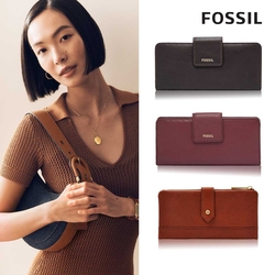 FOSSIL Madison 多層扣式真皮長夾 (多款可選)