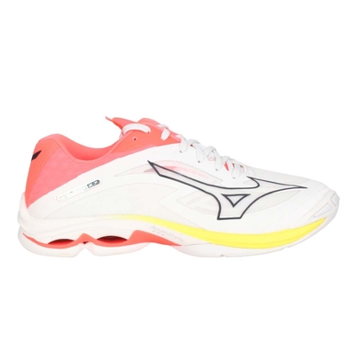 MIZUNO WAVE LIGHTNING Z7 WIDE 男排球鞋-美津濃 V1GA230003 灰螢光橘黃