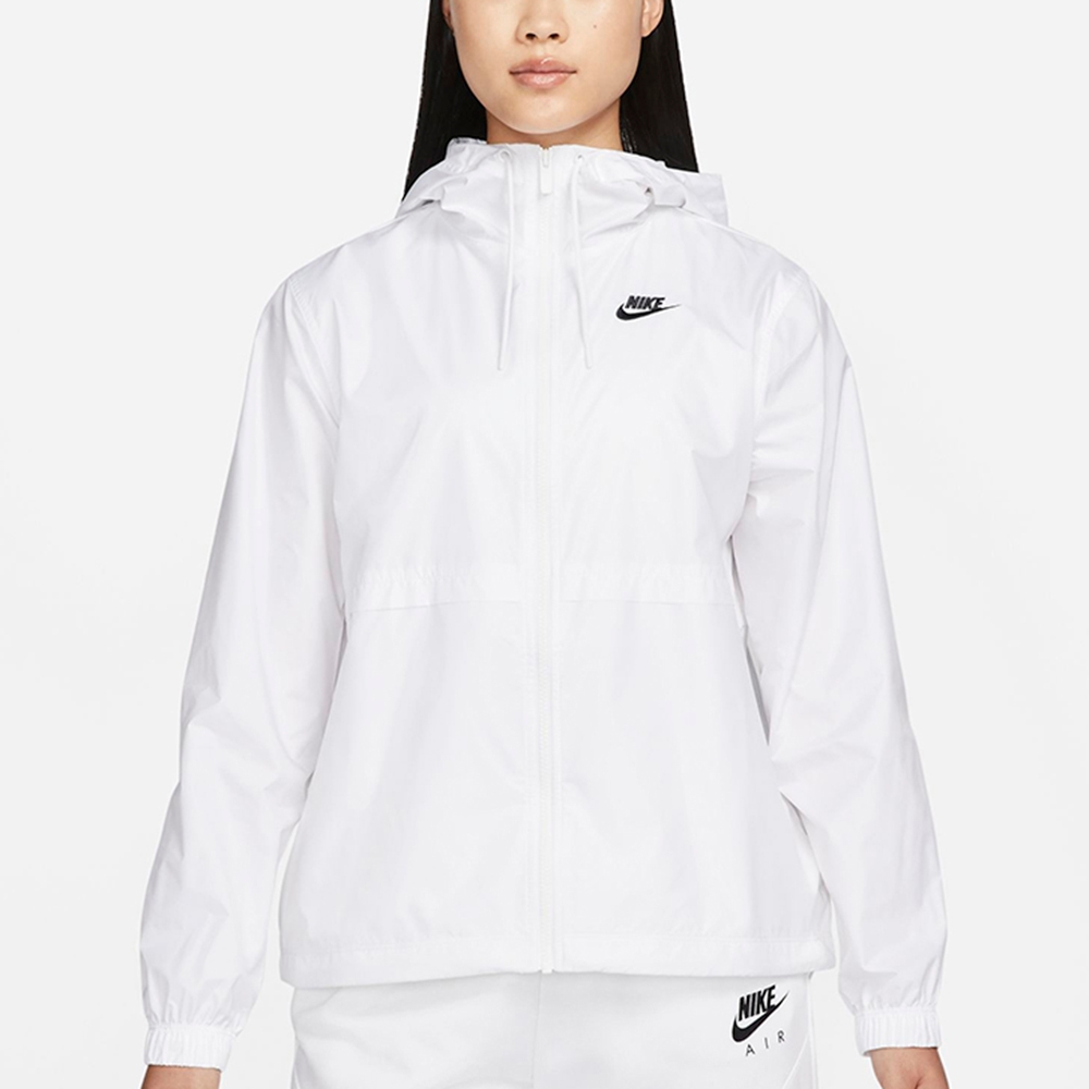 NIKE 外套 女款 連帽外套 風衣外套 運動 AS W NSW ESSNTL RPL WVN JKT HD 白 DM6180100