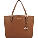 MICHAEL KORS Jet Set Travel 防刮牛皮托特包(大/焦糖色) product thumbnail 1