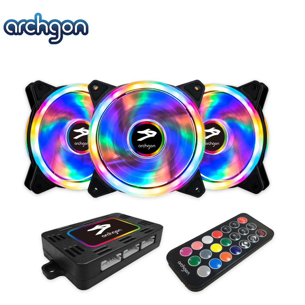 archgon亞齊慷 RGBCF13 Hanabi 30 RGB 電競風扇組(3入)