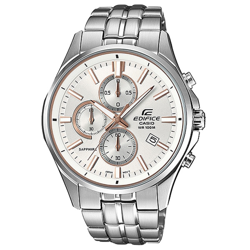 CASIO EDIFICE 秘密任務三眼賽車腕錶-EFB-530D-7AVUDR-44mm