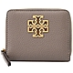 TORY BURCH BRITTEN 鏤空金屬LOGO對開零錢短夾(大象灰) product thumbnail 1