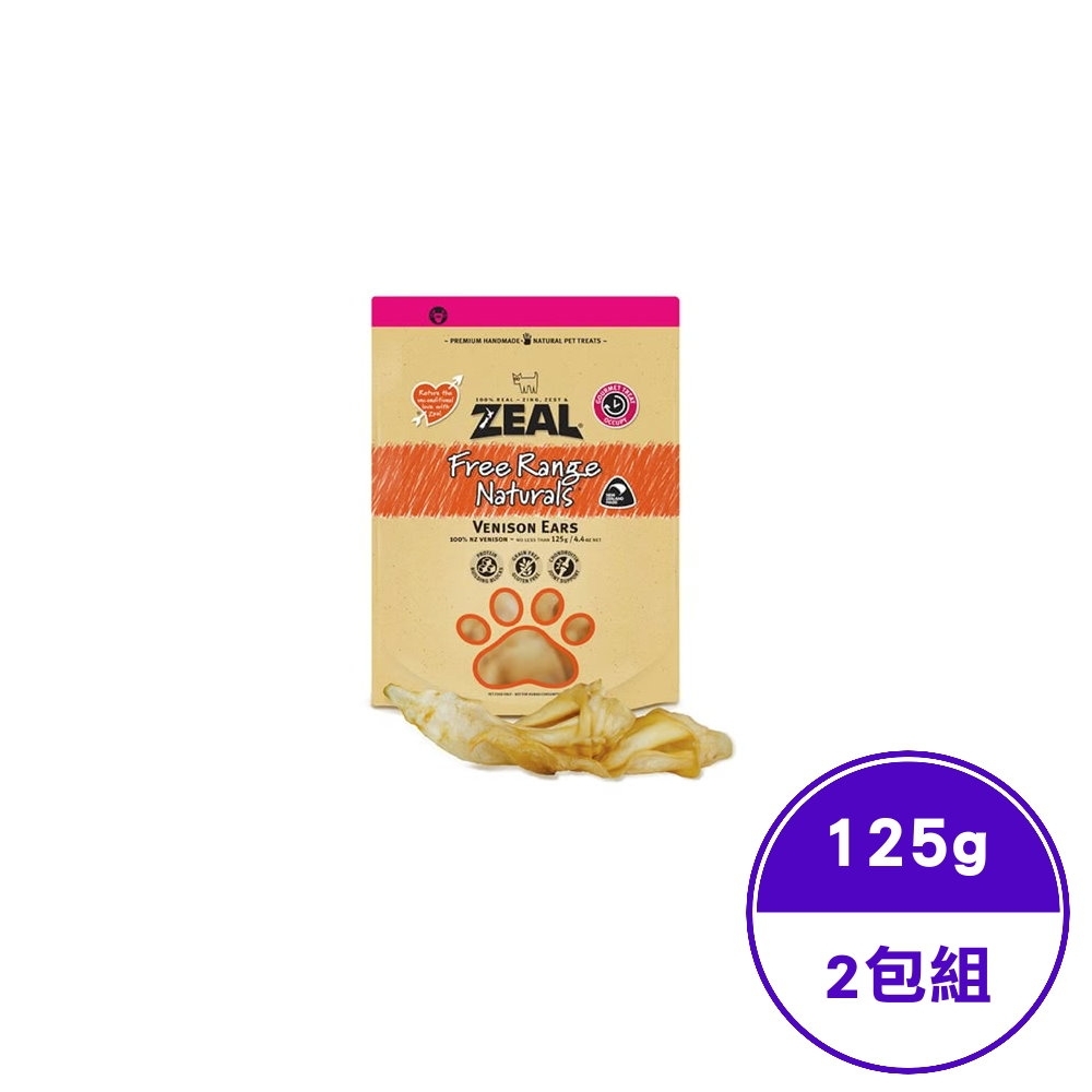 ZEAL真致天然風乾零食-鹿耳125g (ZE-AD-0370)(2包組)