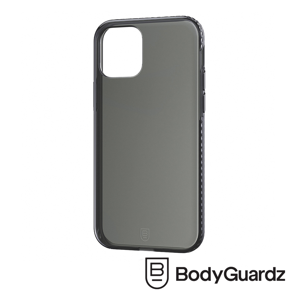 美國 BodyGuardz iPhone 12 / 12 Pro Carve 防滑手感抗菌軍規殼 - 透黑