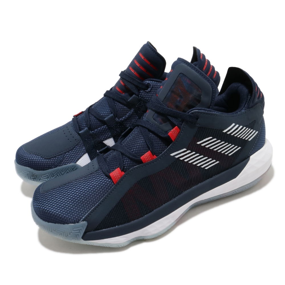 adidas 籃球鞋Dame 6 GCA 男鞋愛迪達里拉德NBA球星避震穿搭藍白FY0871