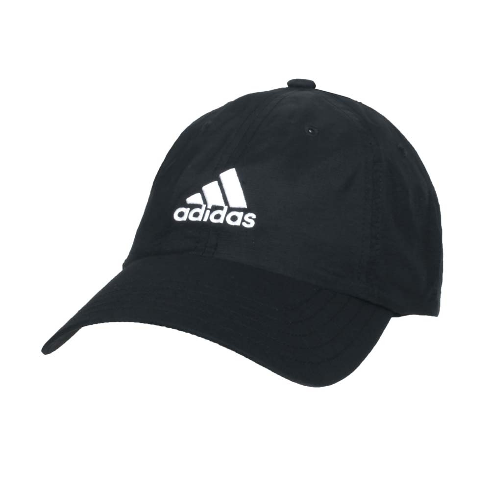 ADIDAS 帽子-吸濕排汗 鴨舌帽 防曬 遮陽 運動 愛迪達 FS9007 黑白