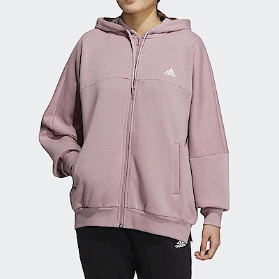 Adidas Word Fz Hoodie HM2811 女 連帽外套 運動 休閒 舒適 寬版 落肩 時尚 紫