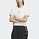 Adidas OD Tee 1 [IK8611] 女 短袖 上衣 T恤 短版 運動 休閒 日出 插畫 戶外風 穿搭 白 product thumbnail 1