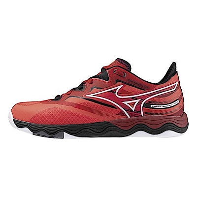 Mizuno Wave Medal Neo [81GA232511] 男 桌球鞋 羽球 室內 運動 止滑 穩定 紅黑