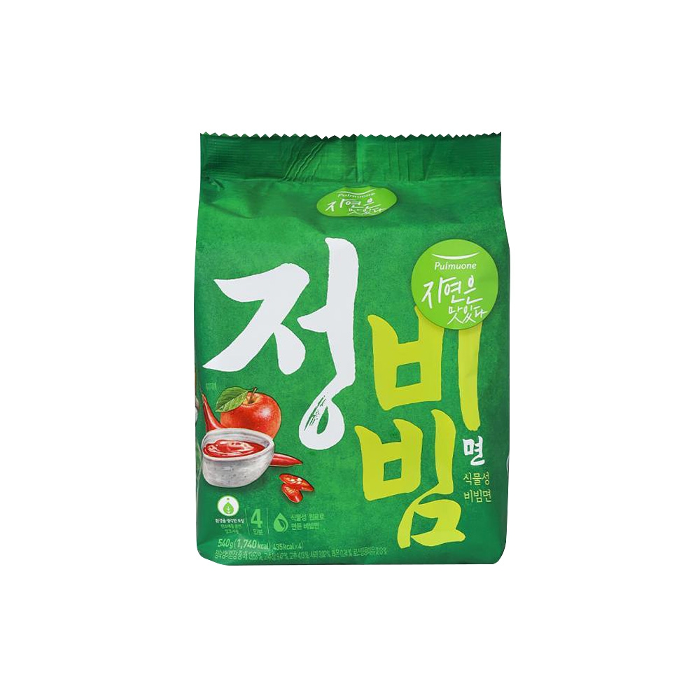 【韓味不二】pulmuone 乾拌麵(正) (135公克*4入) (正拌麵-蔬菜口味)