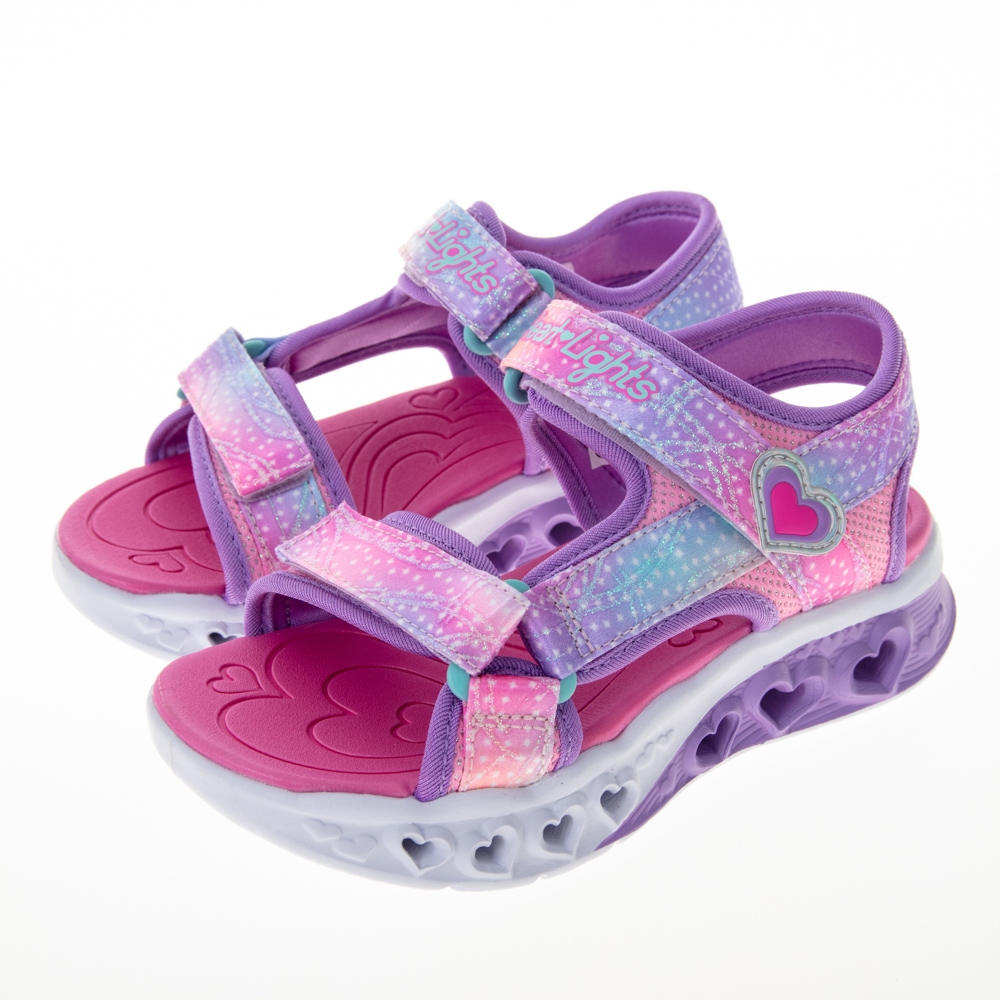 SKECHERS 童鞋 女童系列 涼拖鞋 FLUTTER HEARTS SANDAL - 303105LPKMT