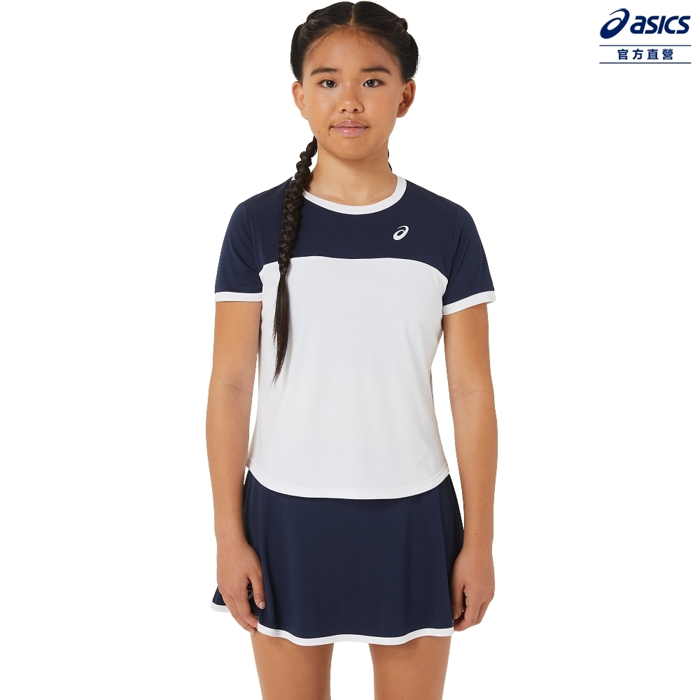 ASICS 亞瑟士 女童 短袖上衣 兒童 網球 2044A039-102
