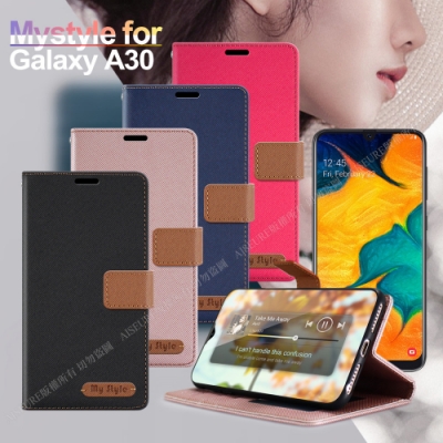 Mystyle for Samsung Galaxy A30 經典時代可插卡皮套