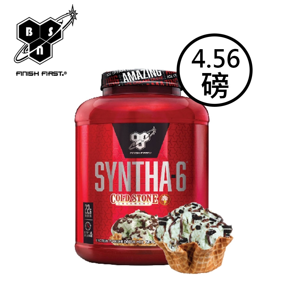 [美國 BSN] Syntha-6乳清蛋白-酷聖石系列-薄荷巧克力脆片(4.56磅/罐)