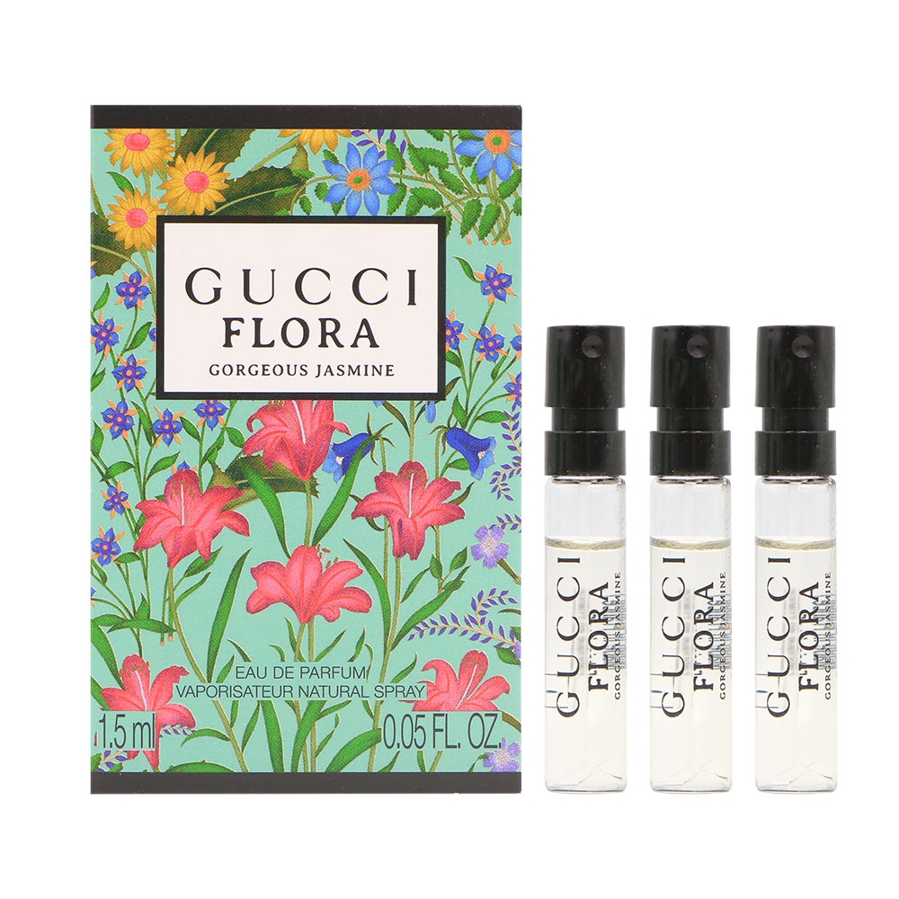 GUCCI FLORA 幻夢茉莉花女性淡香精 1.5ml 針管 *3入組