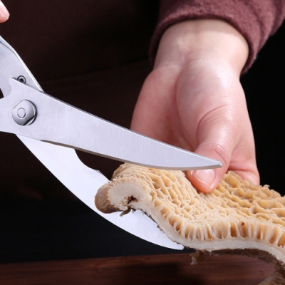 PUSH!廚房用品不銹鋼強力雞骨剪多功能剪刀雞鵝魚骨剪食物剪子(2入)D168-2