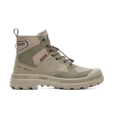 PALLADIUM PAMPA X TECH EXP WP+男女休閒鞋-卡其綠-74067308