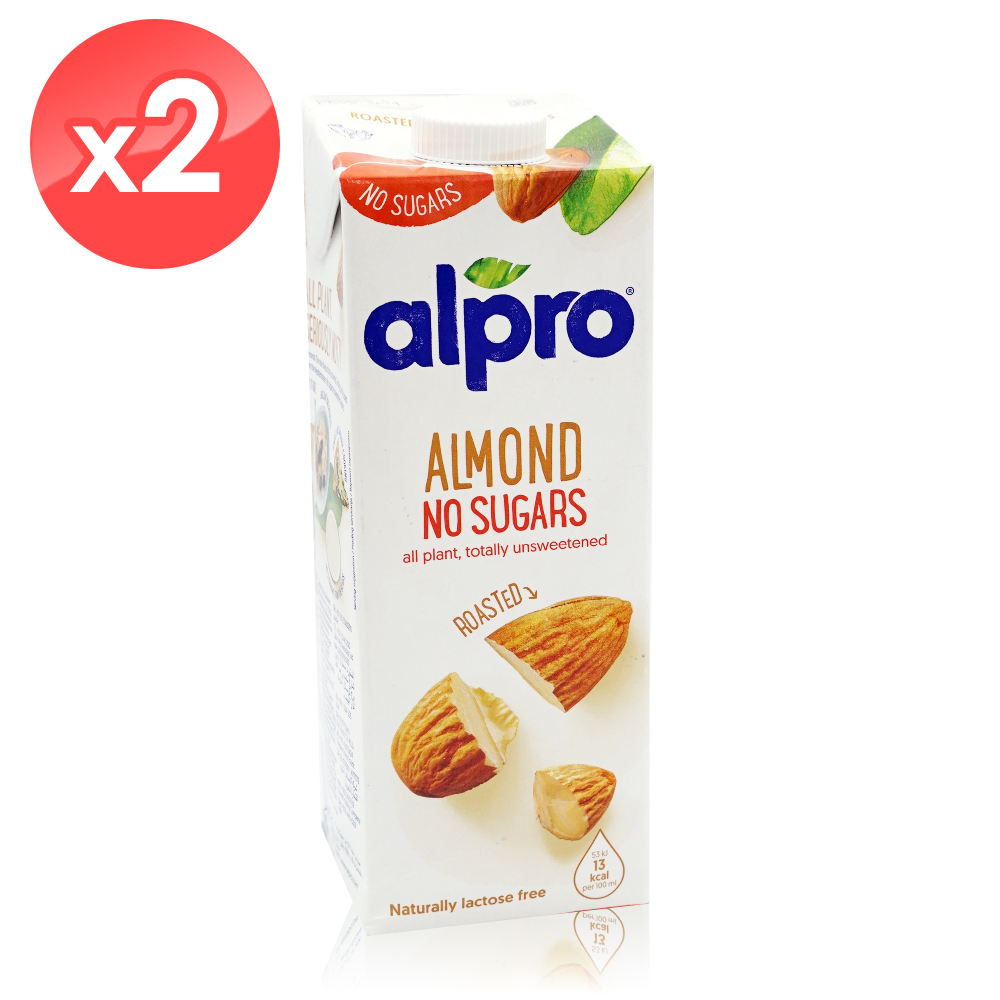 [免運]【ALPRO】無糖杏仁奶2瓶組(1000ml/瓶) 效期2022/12/19