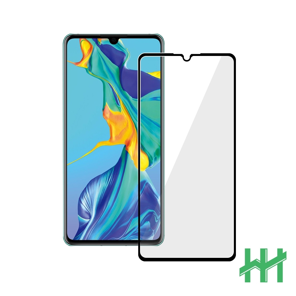 【HH】鋼化玻璃保護貼系列 HUAWEI P30 (2019)(6.1吋)(全滿版黑)