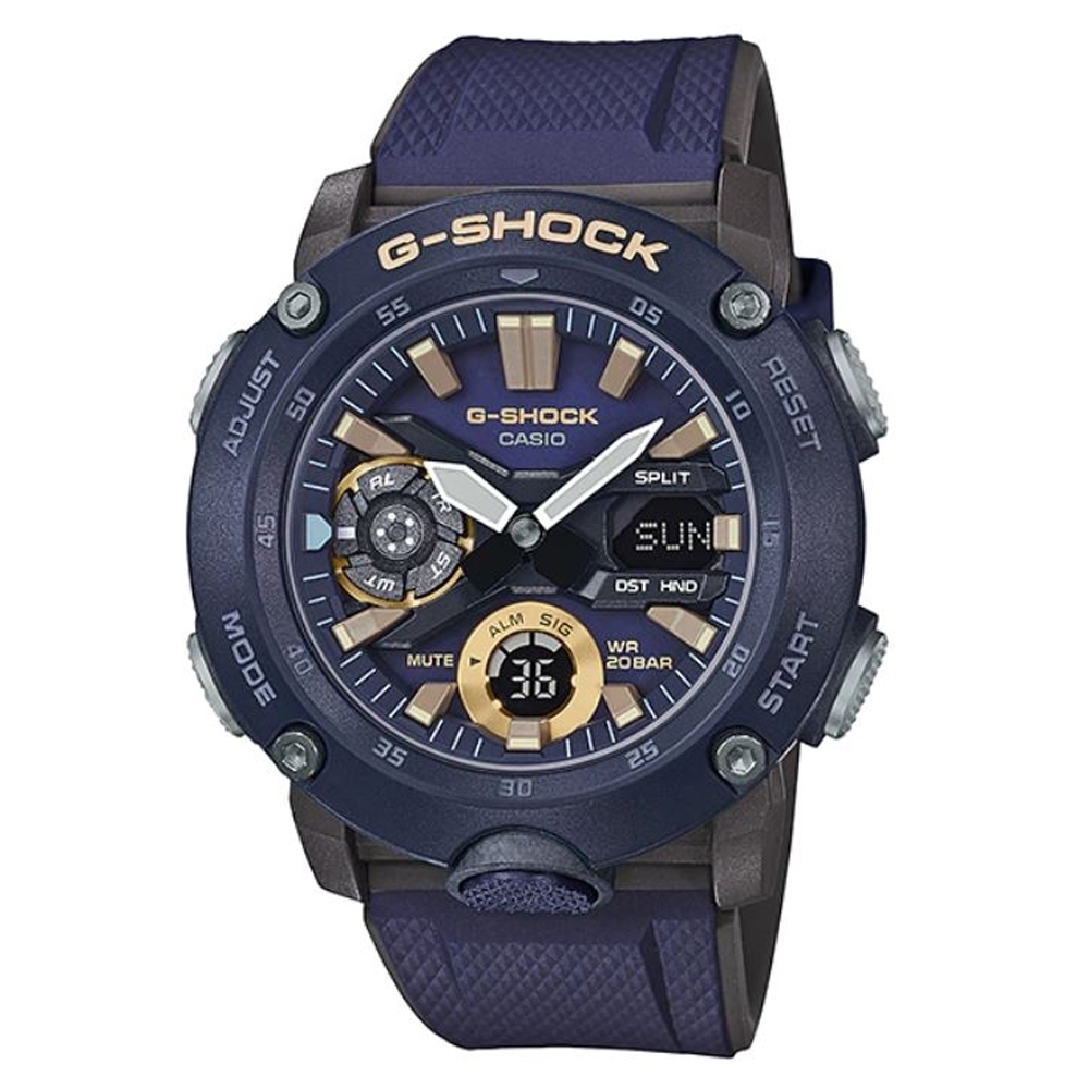 CASIO卡西歐 碳纖維核心防護G-SHOCK系列(GA-2000-2A)