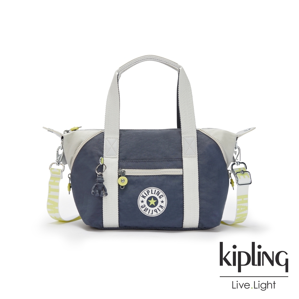 Kipling 夏日螢光撞色手提側背包-ART MINI