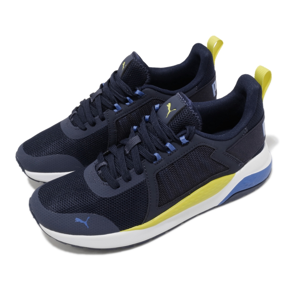 Puma 慢跑鞋 Anzarun 運動休閒 女鞋 路跑 網布 透氣 球鞋穿搭 藍 黃 37203510