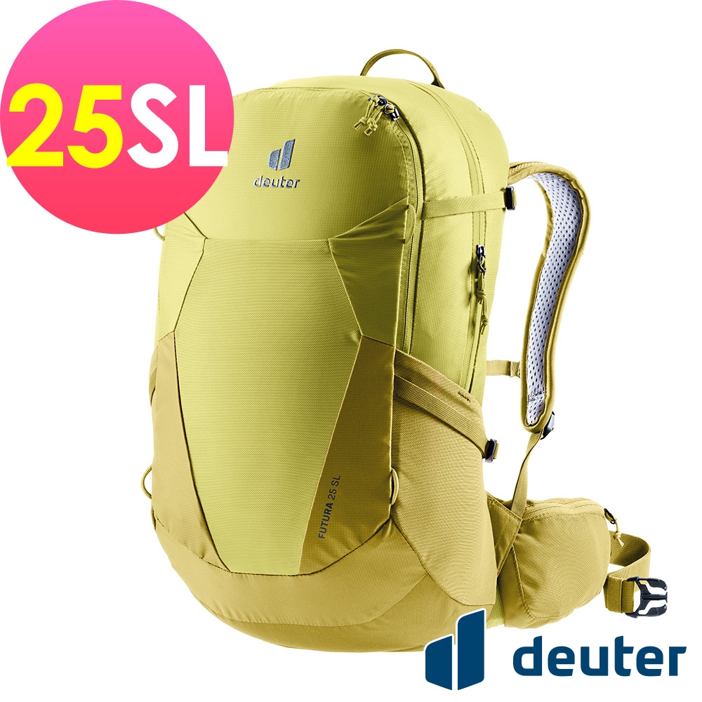 【deuter 德國】 FUTURA  25SL透氣網架背包3400221黃綠/登山包/健行包/戶外休閒包*