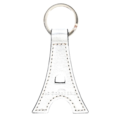 LA BAGAGERIE 牛皮鐵塔造型鑰匙圈(銀)