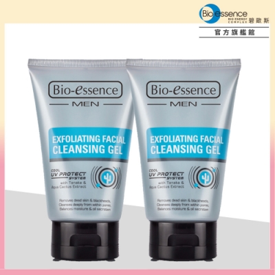 Bio-essence碧歐斯 男仕去角質煥膚潔面膠100g(2入組)