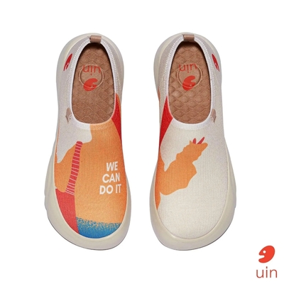 uin 西班牙原創設計 女鞋 帆布鞋 懶人鞋 自信滿滿彩繪休閒鞋W1010770