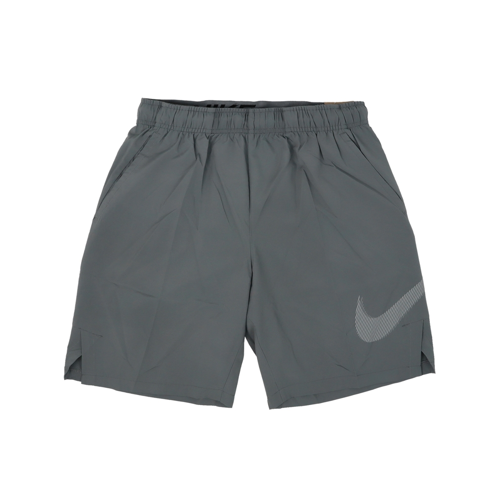 Nike 短褲 Woven Graphic Fitness 灰 吸濕 排汗 9吋 訓練 運動 DQ4800-084