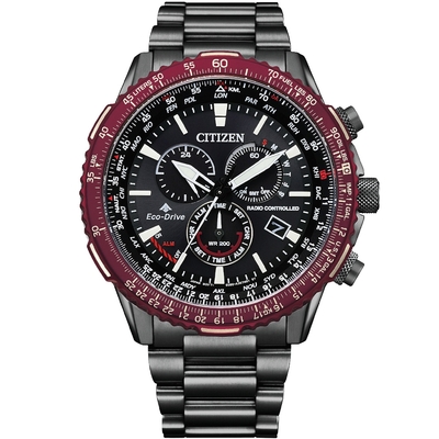 CITIZEN 星辰 PROMASTER 光動能電波萬年曆200米潛水計時錶 送禮推薦 CB5009-55E